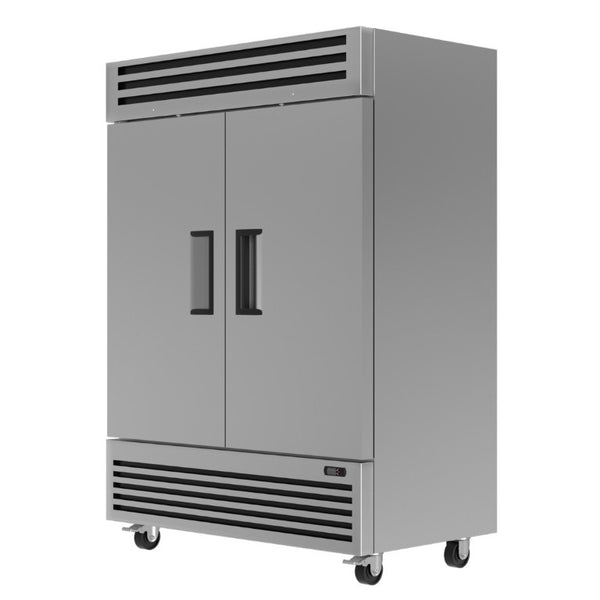 English Elm Two Door Stainless Reach in Refrigerator 49 Cu Ft Dynamic Cooling Six Shelves LED W1192P485805