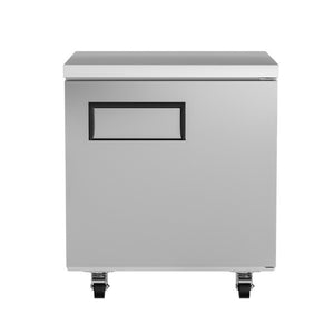 English Elm 27 Inch Stainless Undercounter Commercial Refrigerator with Fan Cooling Worktop Prep Surface W1192P485817