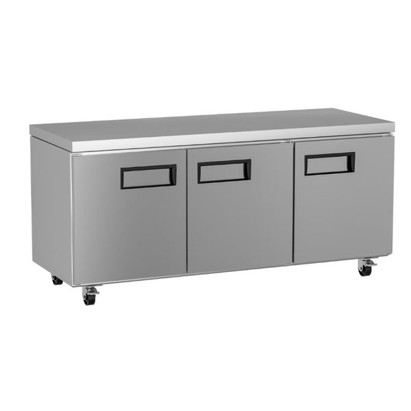 English Elm New Stainless Steel Undercounter Refrigerator Workhorse with Prep Surface for Commercial Kitchens W1192P485828