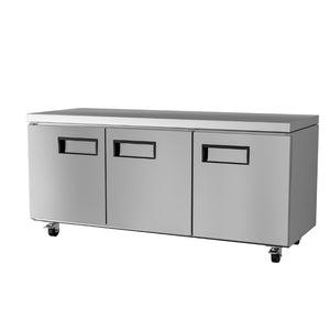 English Elm New 72 Inch Stainless Steel Undercounter Prep Station with NSF ETL Certified Cooling W1192P485880