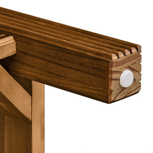 English Elm 52'' Fluted Pine Console Table with 3 Drawers Scalloped Edge Retro Sofa Entryway Brown W1202P330891
