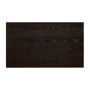 English Elm Farmhouse Rectangular Coffee Table Two Tier Open Shelf Carved Legs Living Room Espresso W1202P426202