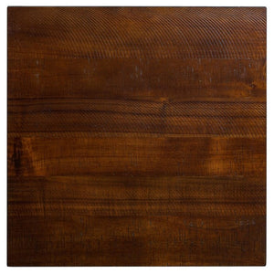 English Elm 24.8 Farmhouse Square End Table Two Tier Carved Legs Distressed Walnut Bedroom Living Room W1202P426221