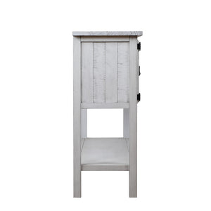 English Elm 46'' Solid Pine Buffet Server with Iron Pulls Retro Antique Finish Dining Storage W1202P457253
