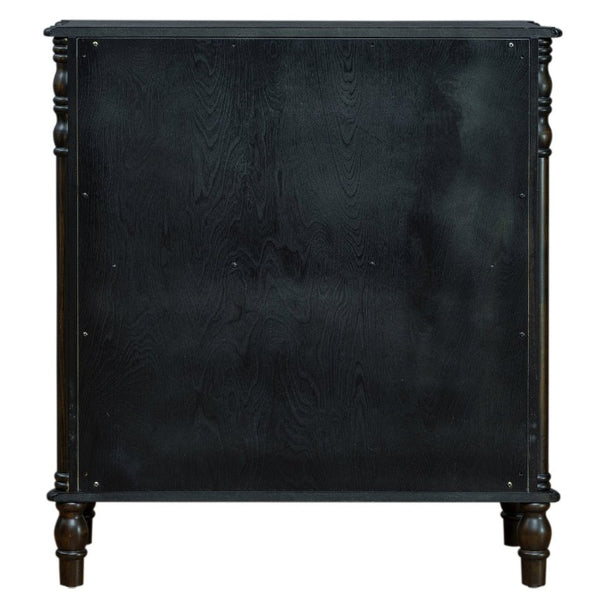 English Elm Farmhouse Four Drawer Chest with Pine Legs Oak Veneer Top Narrow Bedroom Storage Colorful W1202P484708