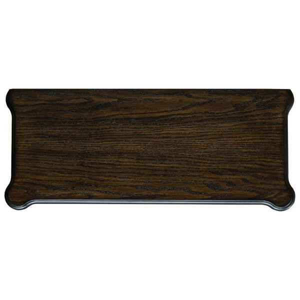 English Elm Farmhouse Four Drawer Chest with Pine Legs Oak Veneer Top Narrow Bedroom Storage Espresso W1202P484711