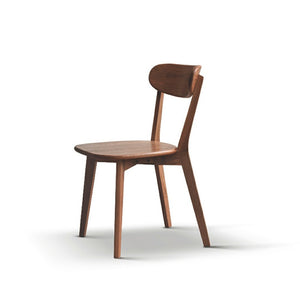 English Elm Dining Chair Solid FAS Oak Mid-Century Modern Ergonomic Curved Back for Home Kitchens W128373056
