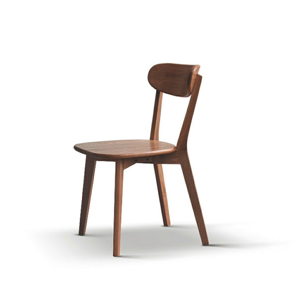 English Elm Dining Chair Solid FAS Oak Mid-Century Modern Ergonomic Curved Back for Home Kitchens W128373056