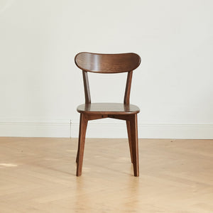 English Elm Dining Chair Solid FAS Oak Mid-Century Modern Ergonomic Curved Back for Home Kitchens W128373056