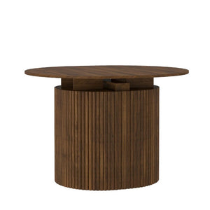 English Elm Extendable Solid Wood Dining Table Seats Ten Foldable Console for Small Spaces W1321S00069