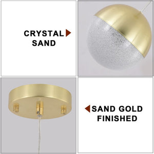 English Elm Pendant Globe Lights Set of Three Dimmable LED Mid-Century Metal Shades for Kitchen Island W1340102275