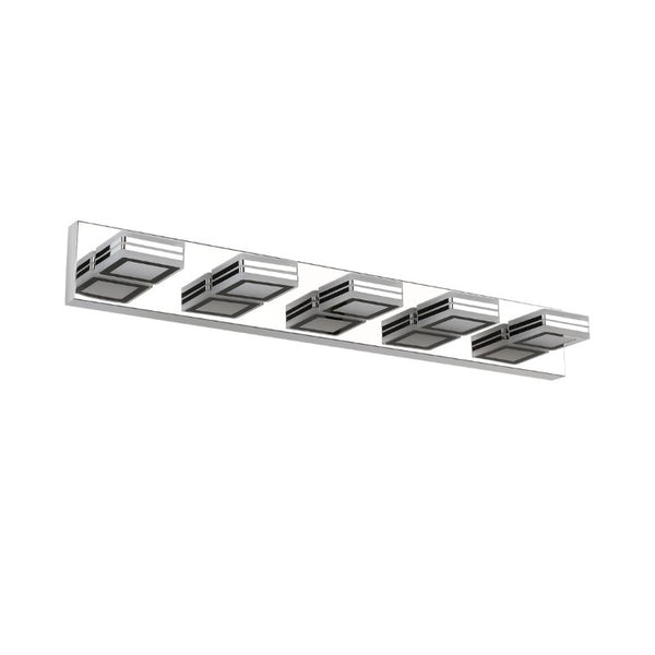 English Elm New 5 Head Chrome Vanity Light Bar 32 Inch LED Bathroom Mirror Fixture Slim W1340103888