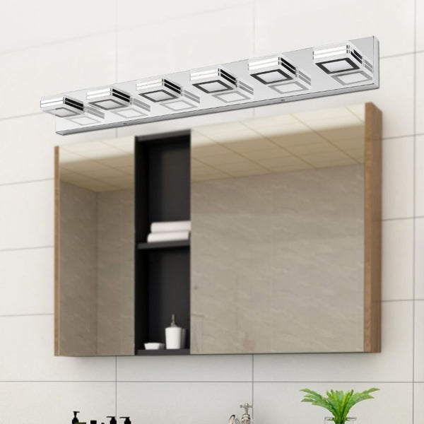 English Elm Led Vanity Light Six Globe Chrome Bar Fixture Bathroom Mirror Bright Modern W1340103890