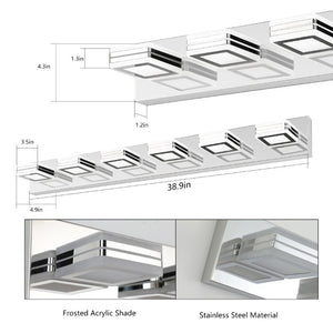 English Elm Led Vanity Light Six Globe Chrome Bar Fixture Bathroom Mirror Bright Modern W1340103890