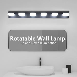 English Elm New Six Globe Frosted LED Vanity Light Matte Black Iron Bath Bar Fixture W1340110609