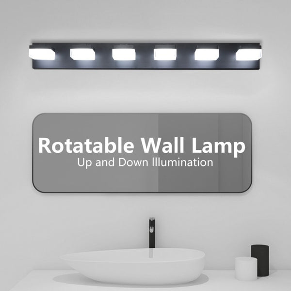 English Elm New Six Globe Frosted LED Vanity Light Matte Black Iron Bath Bar Fixture W1340110609