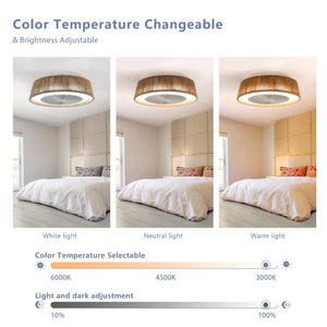English Elm New Coastal Rope and Acrylic Ceiling Fan with LED Light Remote Dimmable for Bedroom W1340137055