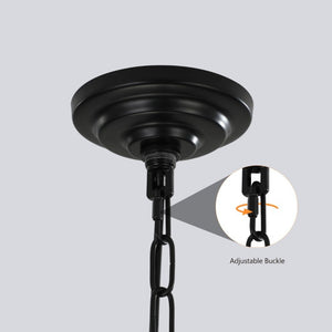 English Elm New Eight Light Matte Black Chandelier with Gold Base for Dining Foyer Kitchen W1340142524