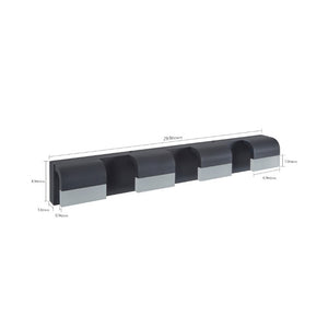 English Elm Modern Matte Black 4-Light LED Vanity Bar Acrylic Diffused Glow for Bathrooms Black - A W1340P197025