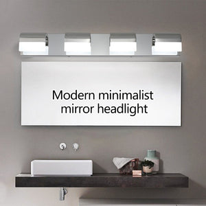 English Elm Same Chrome LED Vanity Bar 4 Light Frosted Acrylic Bath Wall Fixture Modern Style W1340P206822