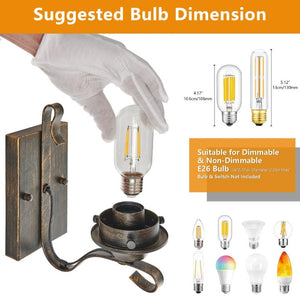English Elm Only Hardwired Iron Wall Sconces Pair with Clear Glass Antique Black Gold Farmhouse Finish W1340P303650