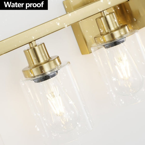 English Elm 10 Light Matte Vanity Bar Wide Wall Fixture with Clear Glass Shades for Modern Bathrooms Gold W1340P310787