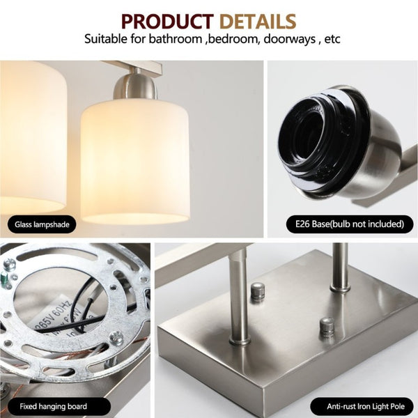 English Elm Brushed Nickel Five Globe Vanity Light with Frosted Glass Shades for Modern Bathrooms Chrome W1340P310794