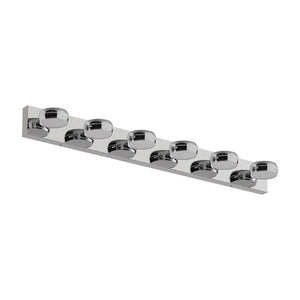 English Elm Led Vanity Bar Six Integrated Lights Chrome Dimmable Fixture for Modern Bathroom Mirror W1340P328789