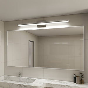 English Elm Modern Chrome LED Vanity Bar Light Frosted Acrylic Shade Dimmable Bathroom Fixture W1340P328801