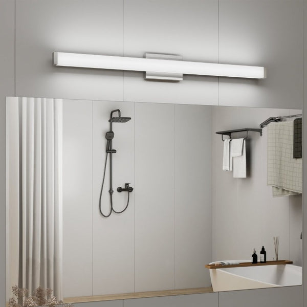 English Elm Bathroom Vanity Bar Light Brushed Nickel 41 Inch LED Cool White Modern Mirror Fixture W1340P328804