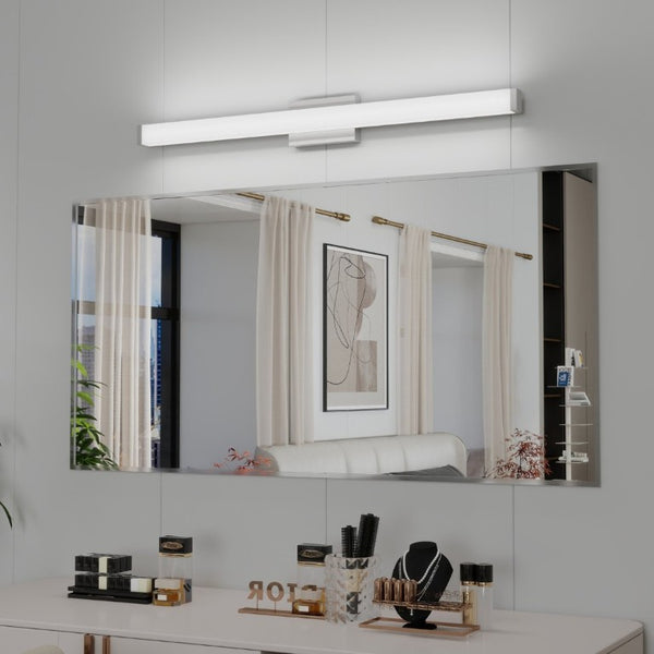 English Elm Bathroom Vanity Bar Light Brushed Nickel 41 Inch LED Cool White Modern Mirror Fixture W1340P328804