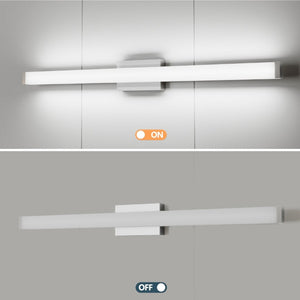 English Elm Bathroom Vanity Bar Light Brushed Nickel 41 Inch LED Cool White Modern Mirror Fixture W1340P328804