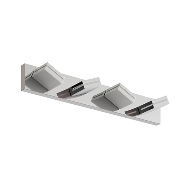 English Elm Modern Chrome Four Head LED Vanity Bar Light for Bathroom Mirror and Makeup Areas W1340P328824