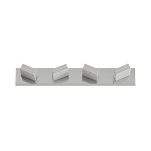 English Elm Modern Chrome Four Head LED Vanity Bar Light for Bathroom Mirror and Makeup Areas W1340P328824
