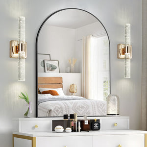 English Elm (same Gold Plated Crystal Bubble 2-light Wall Sconce for Bathroom Bedroom Hallway Glam W1340P339585
