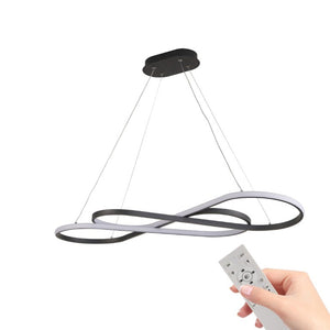 English Elm Same Infinity Loop LED Pendant Matte Black Aluminum Dimmable Tunable Ceiling Light W1340P339833