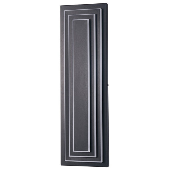 English Elm Wall Sconce Outdoor Matte Black Three Tier LED Hardwired Porch Entryway Light W1340P379241