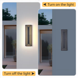 English Elm Wall Sconce Outdoor Matte Black Three Tier LED Hardwired Porch Entryway Light W1340P379241