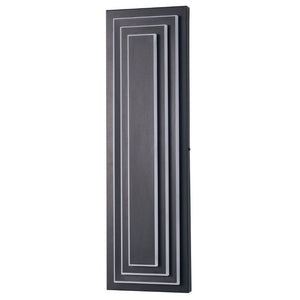 English Elm Wall Sconce Outdoor Matte Black Three Tier LED Hardwired Porch Entryway Light W1340P379241