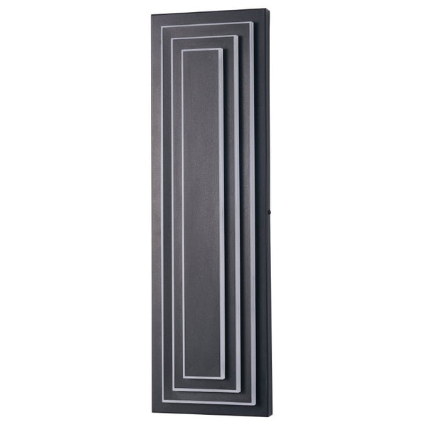 English Elm Wall Sconce Outdoor Matte Black Three Tier LED Hardwired Porch Entryway Light W1340P379241