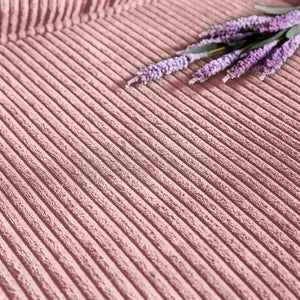 English Elm 83.86"corduroy Fabric Three-seat Sofa with Cup Holders for Modern Living Rooms Pink W1359P404566