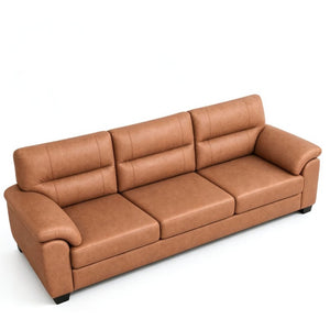 English Elm 3-Seat Mid-Century Microfiber Sofa Tufted Cushions Pillow Armrests Pet Friendly Couch W1359S00067