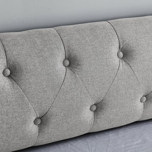 English Elm Spare Button Tufted Upholstered Daybed with Trundle Mid Century Modern Guest Room Sofa W1413124453