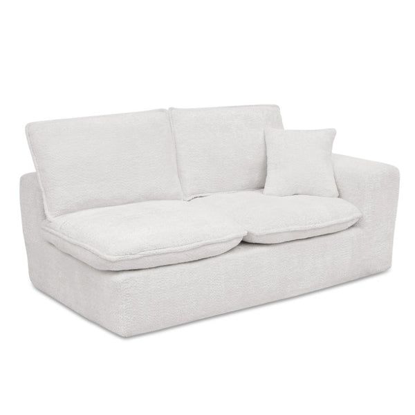 English Elm Spare Parts Chenille Modular Sectional Sofa Sleeper for Modern Living Rooms Beige Boucle W1413P423796