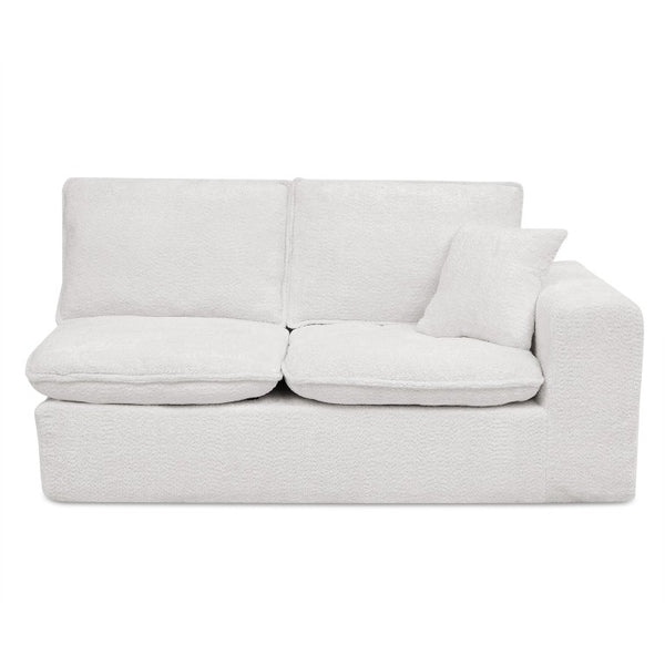 English Elm Spare Parts Chenille Modular Sectional Sofa Sleeper for Modern Living Rooms Beige Boucle W1413P423796