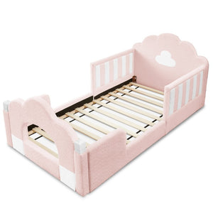 English Elm Spare Parts Tufted Upholstered Daybed with Storage Drawers Mid-Century Nailhead Design Pink Boucle W1413P500645