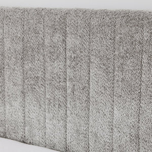 English Elm Full Size Chenille Upholstered Daybed with Pull Out Trundle for Guest Rooms Gray W1413S00206