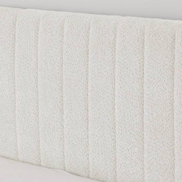 English Elm Full Size Chenille Upholstered Daybed with Pull Out Trundle for Guest Rooms Beige W1413S00207