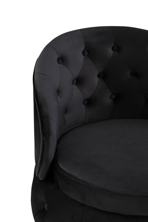English Elm 360 Swivel Velvet Barrel Chair with Hidden Storage for Living Room or Bedroom W1420P198927