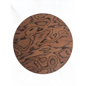 English Elm 2-piece Nesting Drum Coffee Tables Pommele Veneer Organic Modern Living Room Set W1435P520274